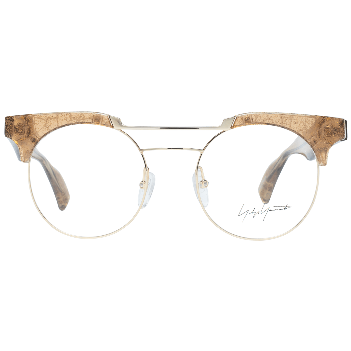 Yohji Yamamoto Gold Metal & Plastic Glasses (Frames)