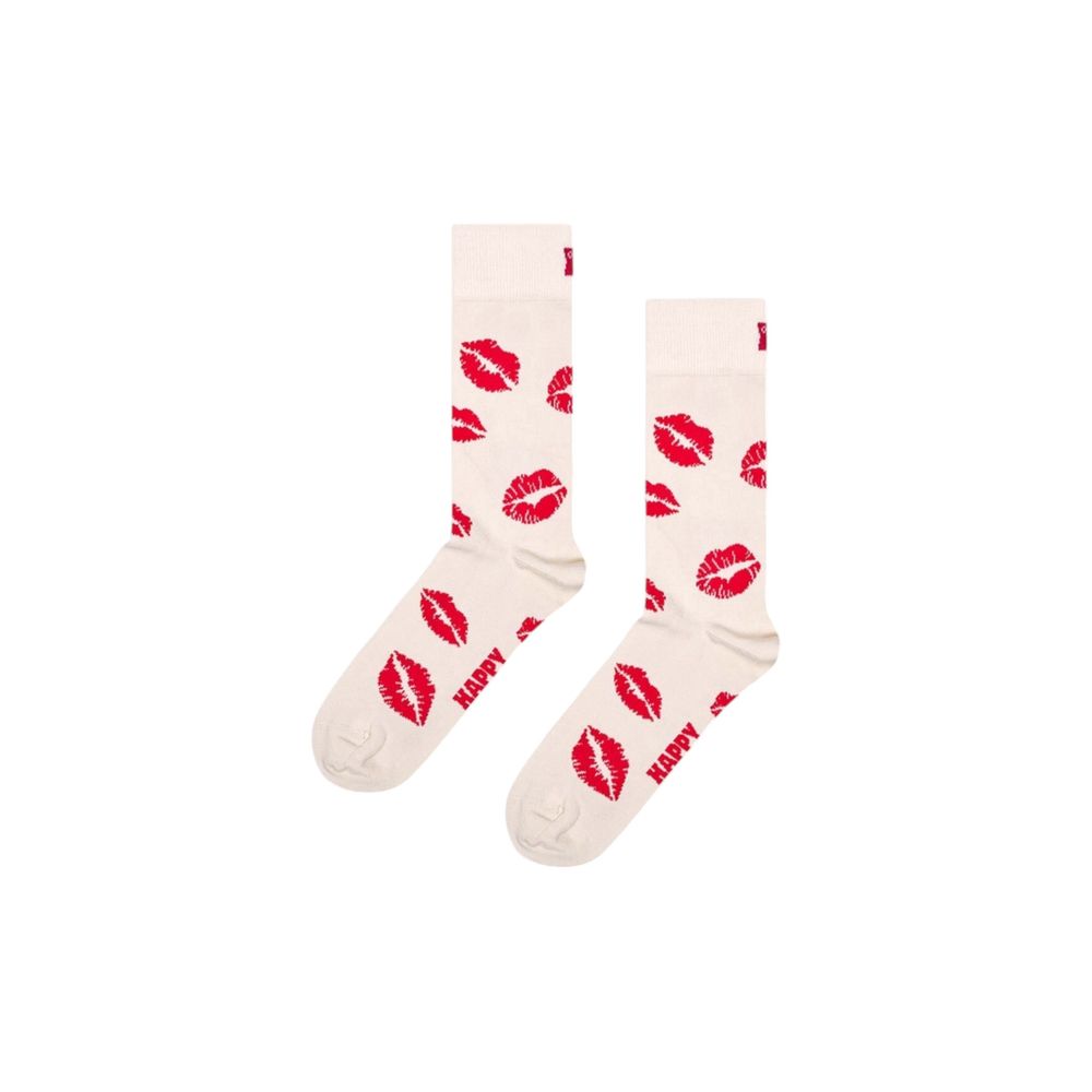 Happy Socks Beige Cotton Socks