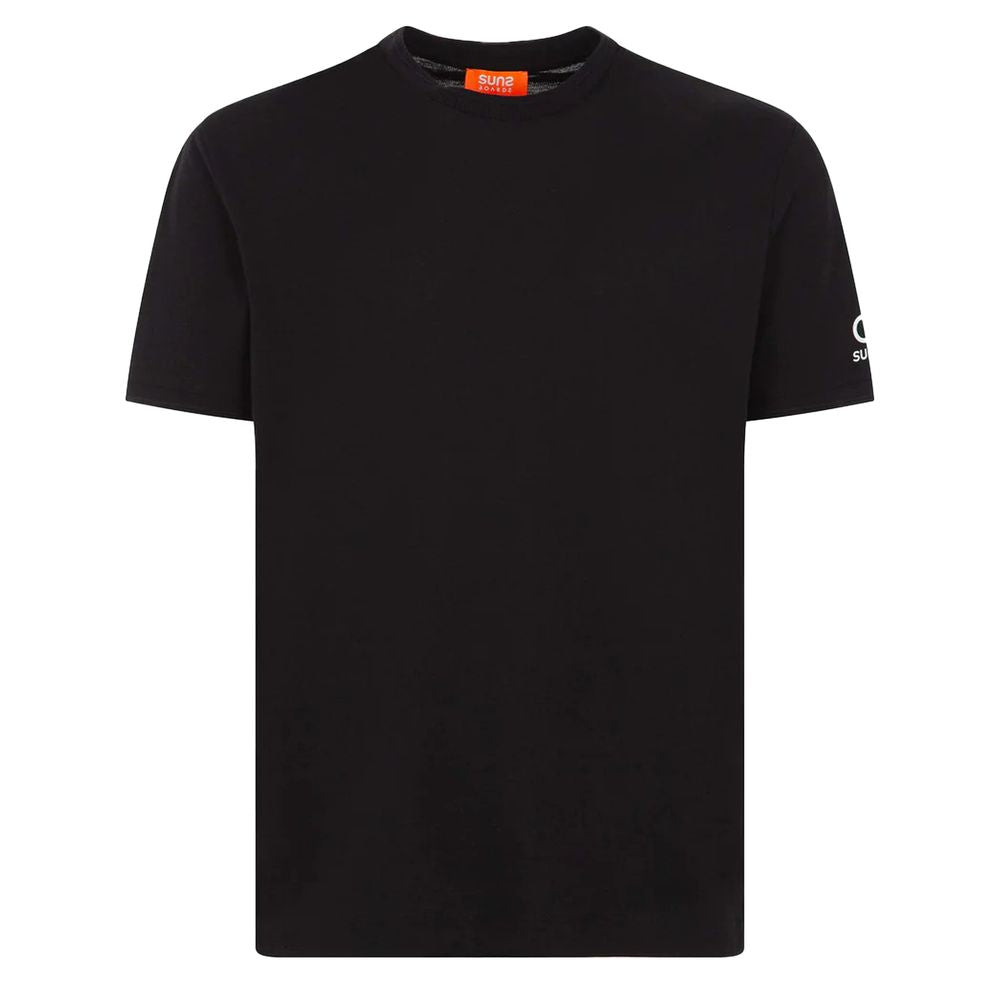 Suns Black Cotton T-Shirt