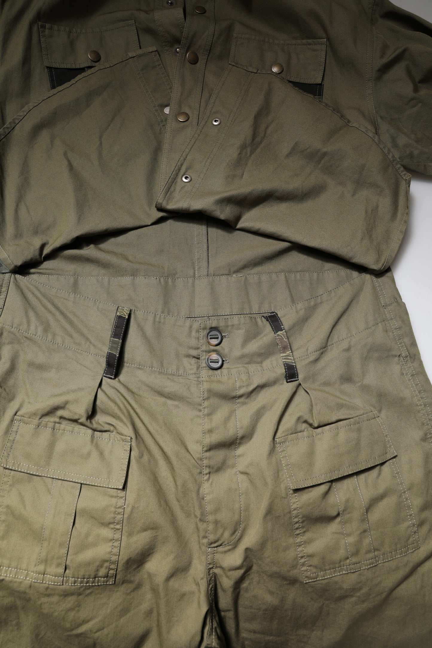 Dolce & Gabbana Brown Cotton Stretch Shirt Pants Casual Set