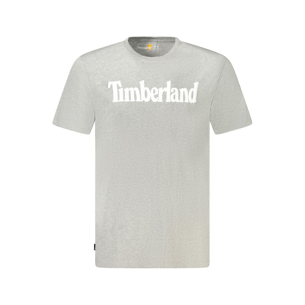 Timberland Gray Cotton Men T-Shirt