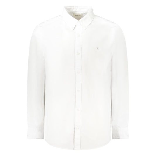 Calvin Klein White Cotton Men Shirt