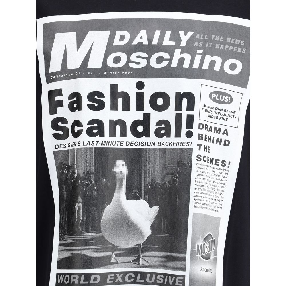 Moschino Black Cotton T-Shirt