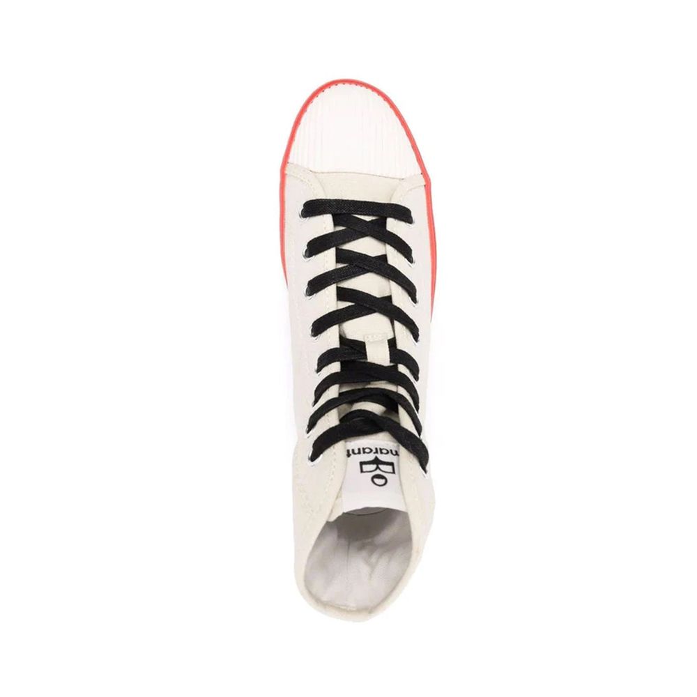 Isabel Marant Beige Canvas High Top Sneakers