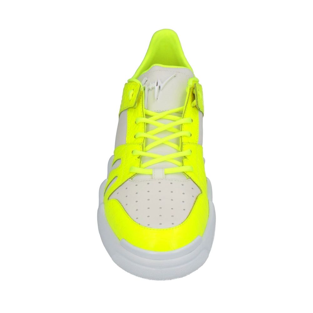 Giuseppe Zanotti White Calfskin Chunky Sneakers