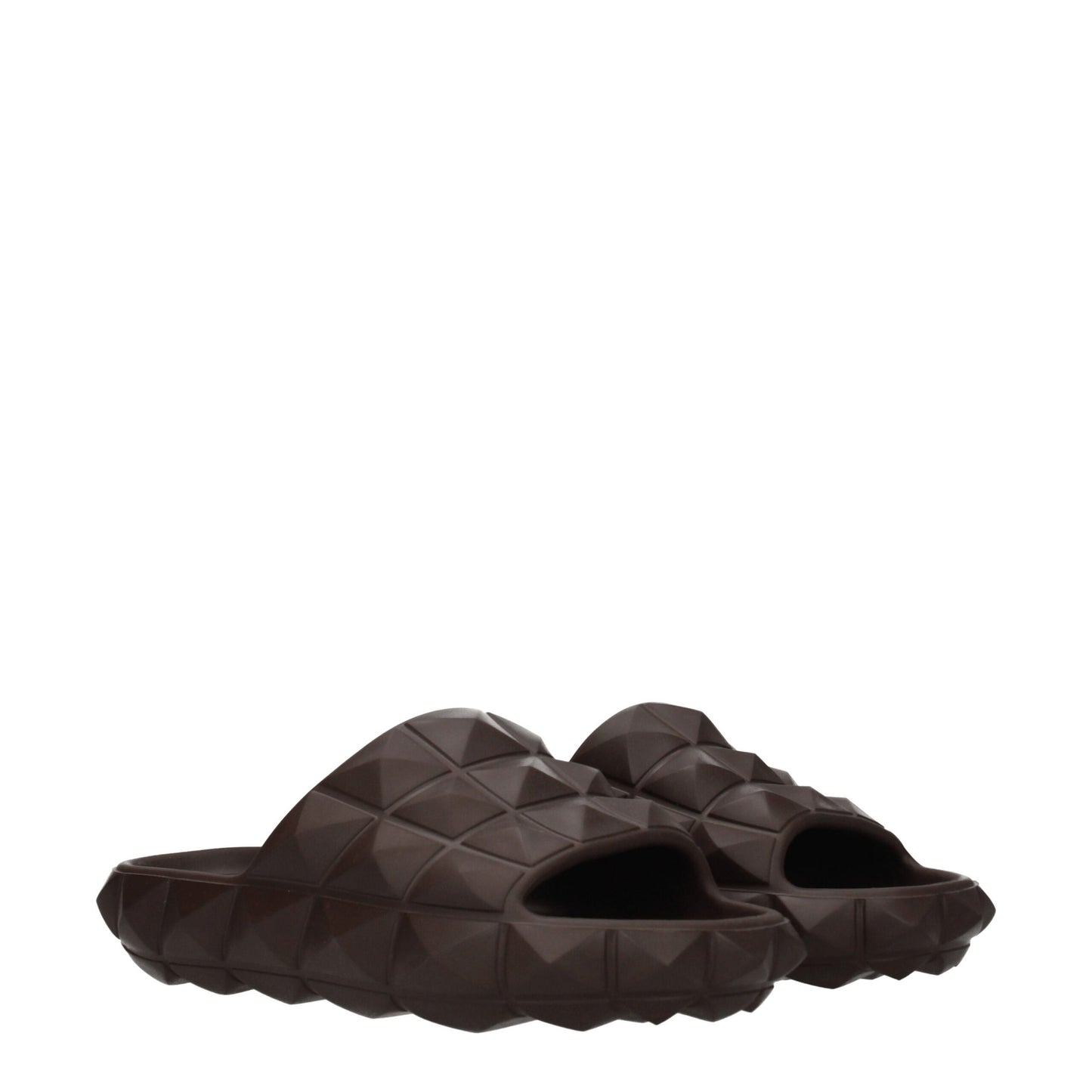 Valentino Garavani Brown Cotton Slippers