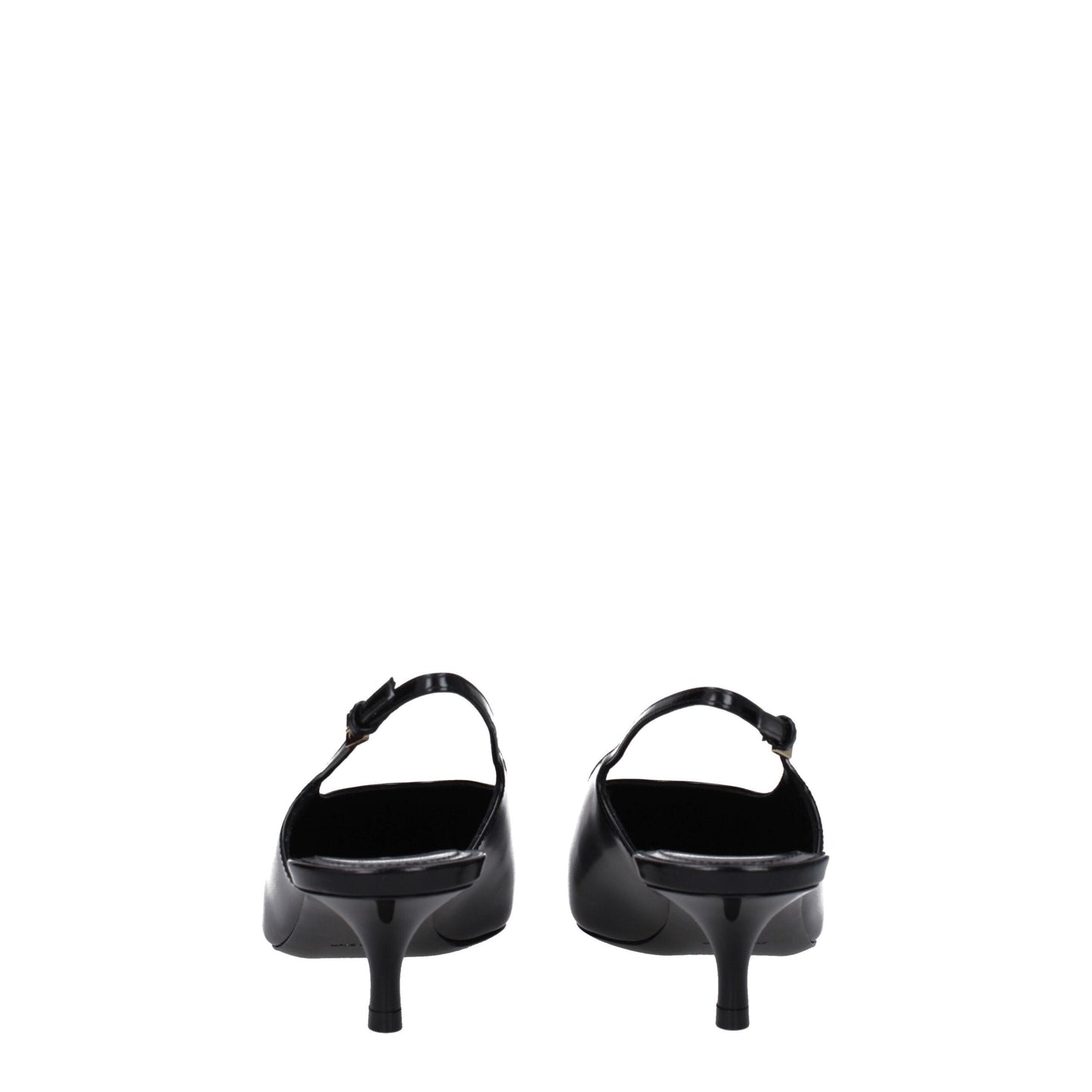 Givenchy Black Leather Mid Heel Pumps