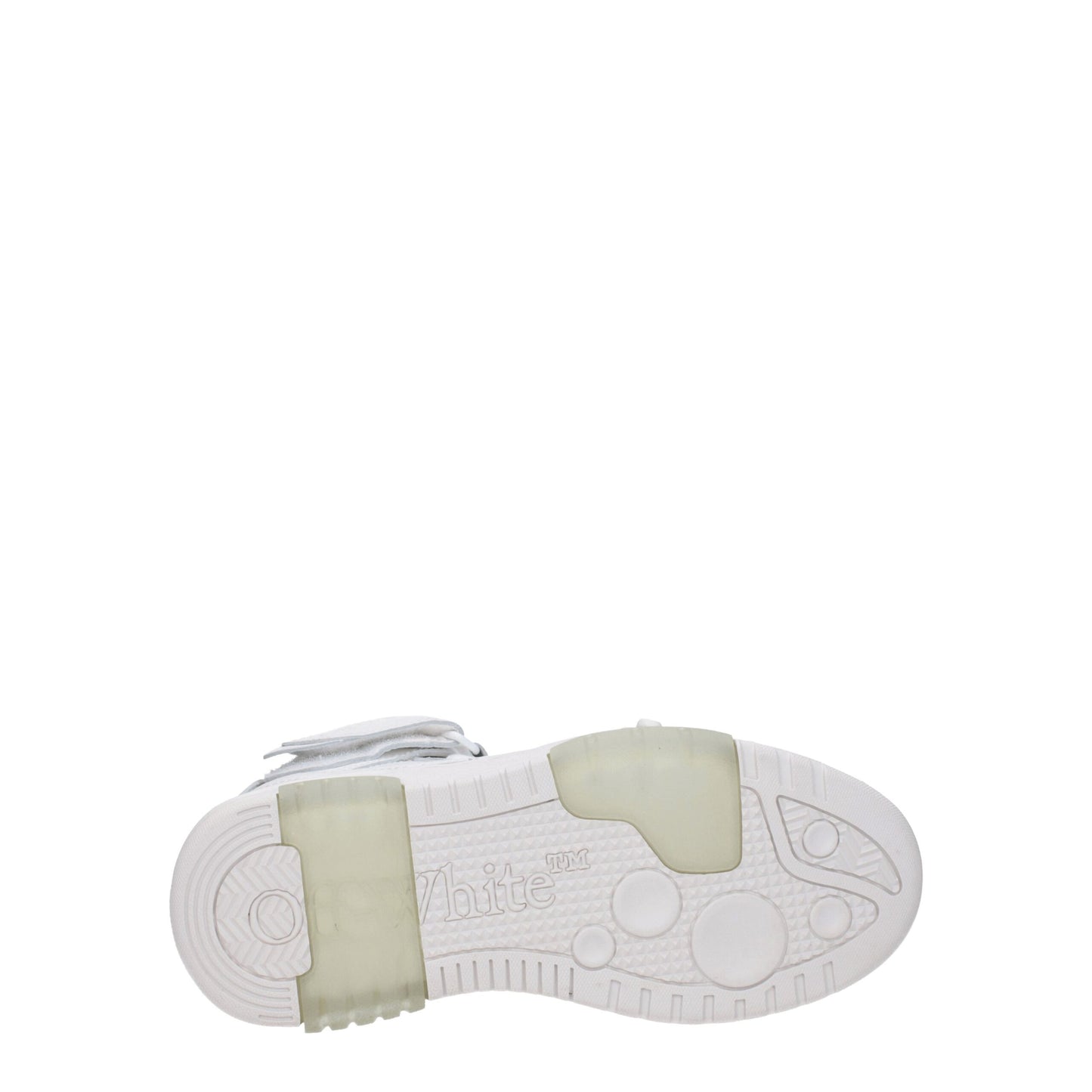 Off-White White Leather High Top Sneakers
