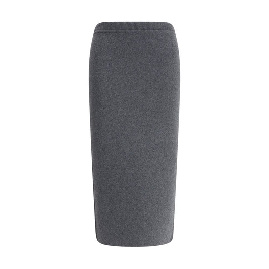 Tom Ford Gray Cashmere Long Skirt