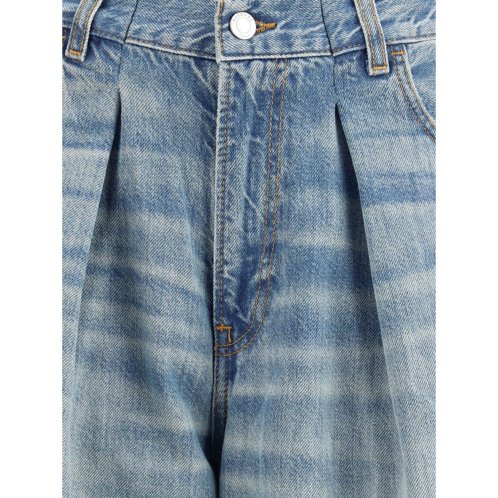 Haikure Light Blue Cotton Jeans Denim