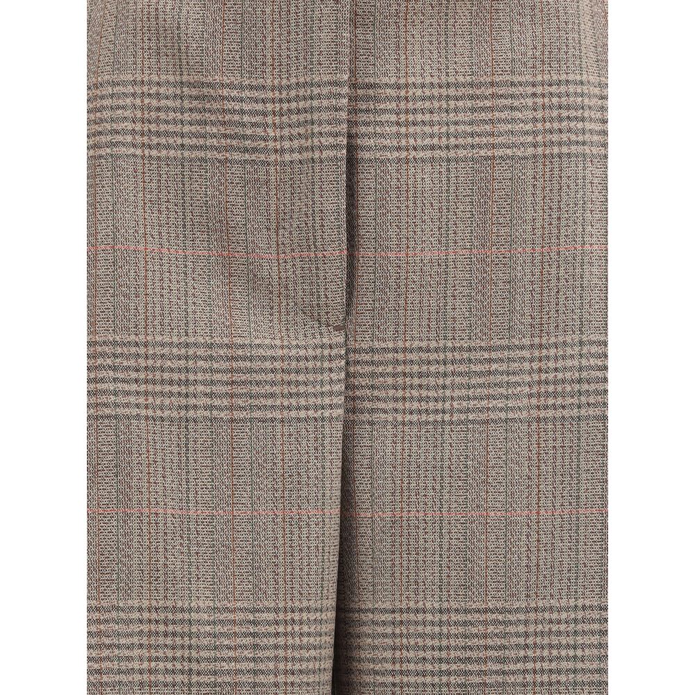 Rohe Beige Fleece Wool Casual Pants