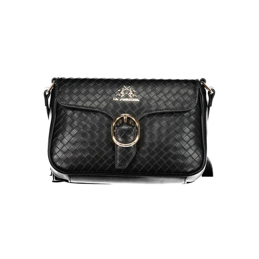 La Martina Black Polyethylene Handbag