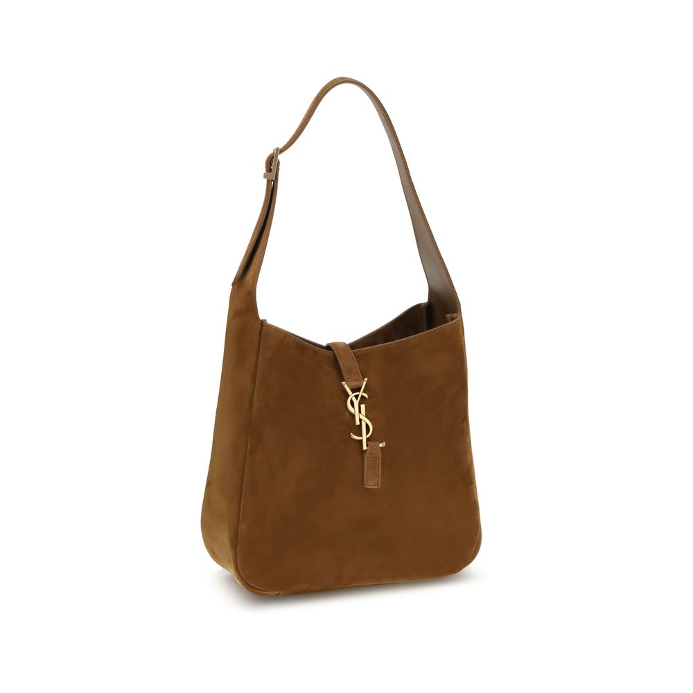 Saint Laurent Brown Calf Leather Bos Taurus Shoulder Bag