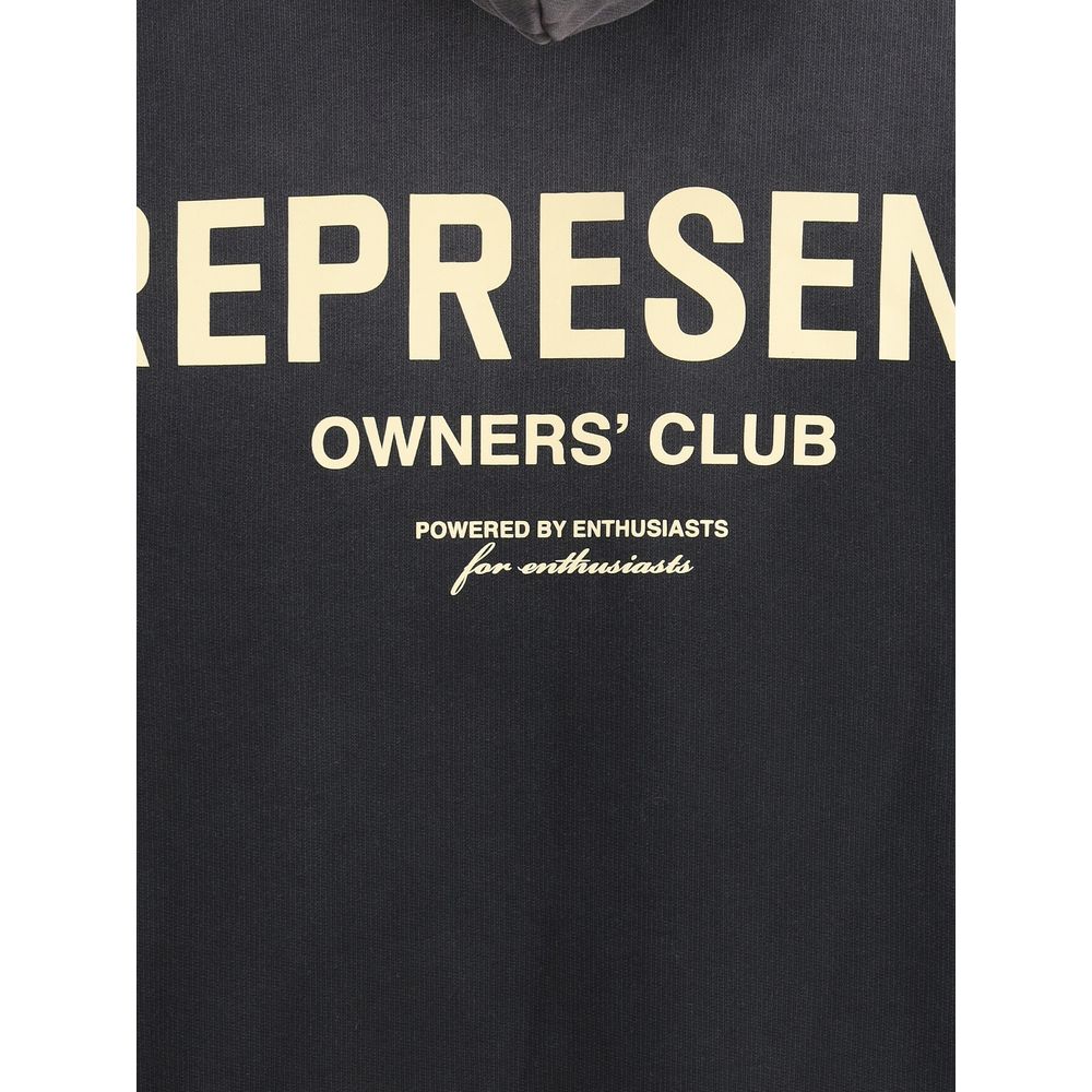 Represent Black Cotton Sweatshirt