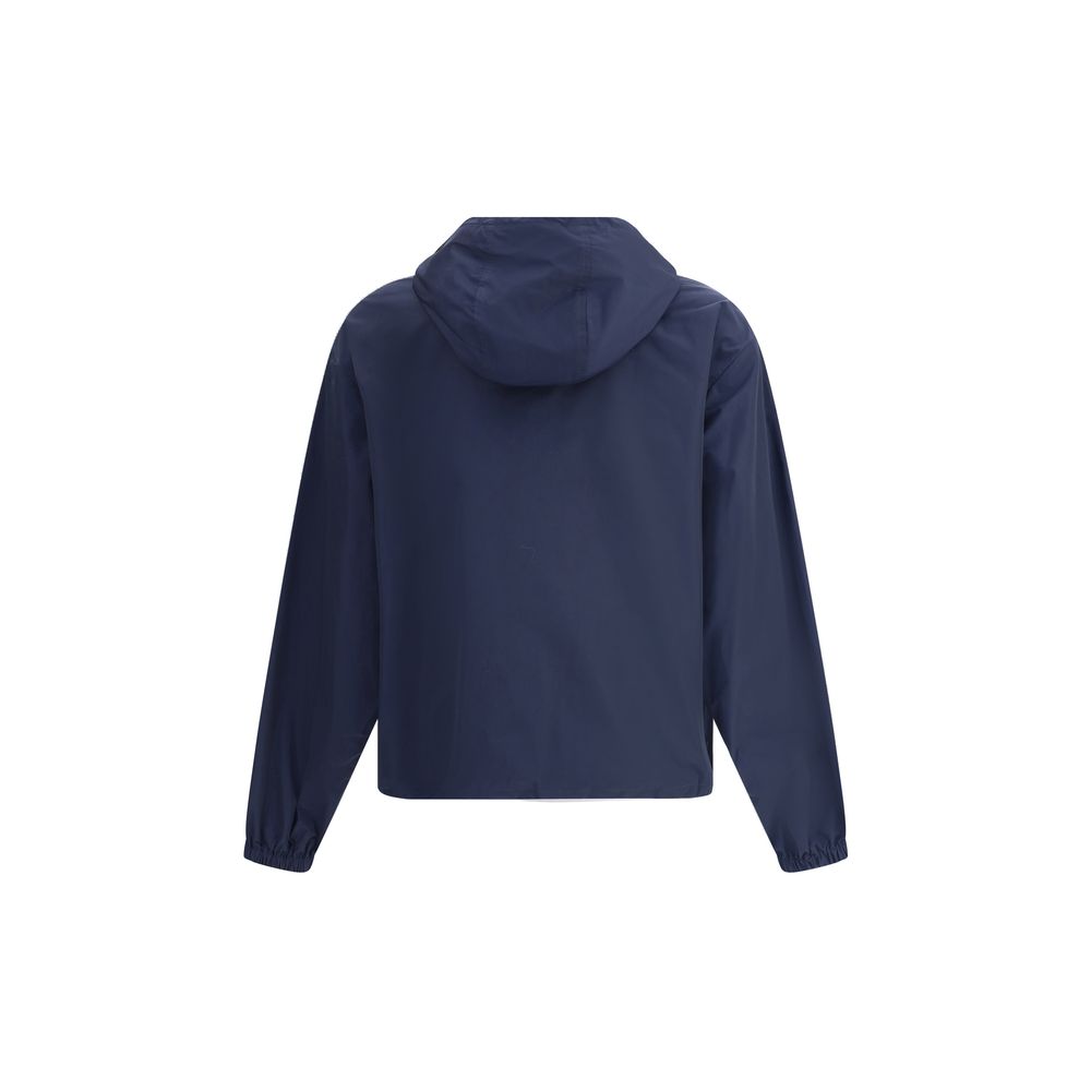 Moschino Blue Polyester Shell Jacket
