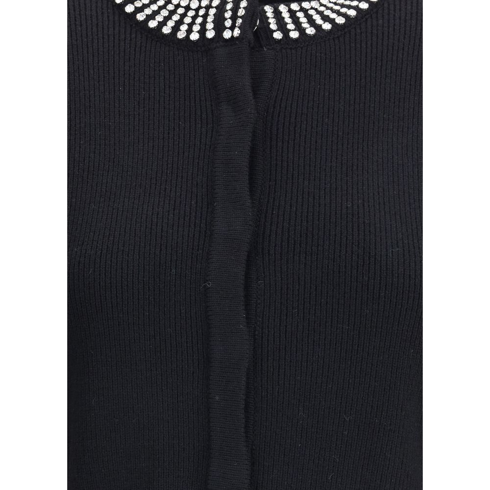 PINKO Black Nylon Cardigan