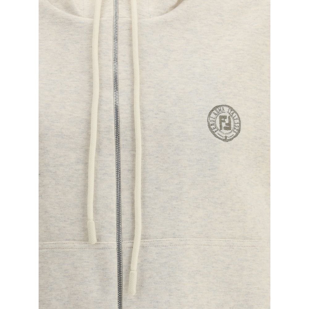 Fendi Gray Cotton Sweatshirt