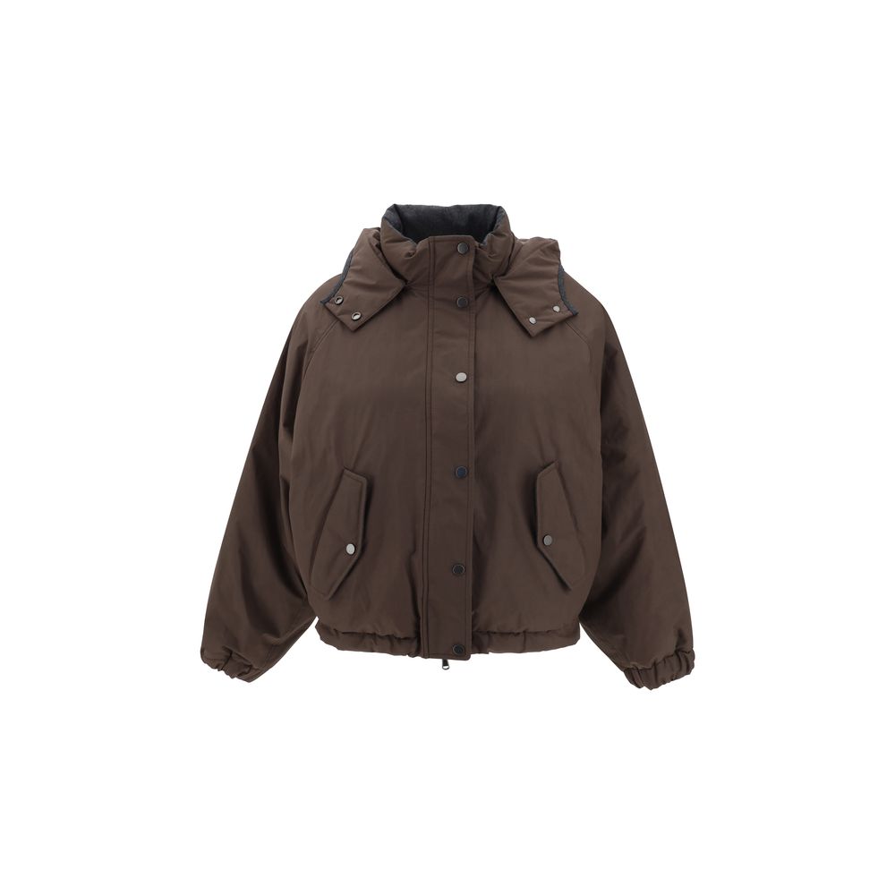 Brunello Cucinelli Brown Polyester Coat