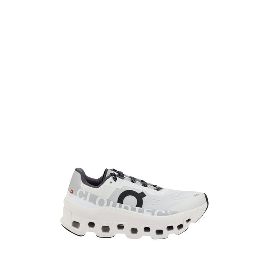 ON White Polyester Athletic Sneakers