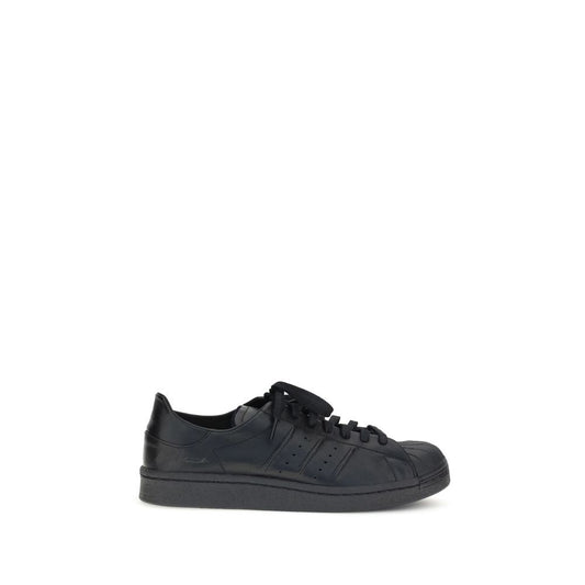 Y-3 Black Calf Leather Bos Taurus Sneakers