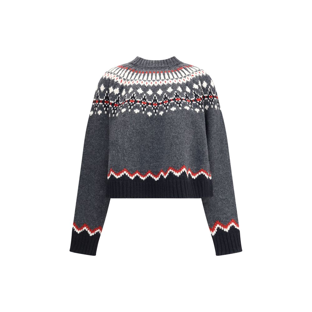 Alanui Gray Fleece Wool Sweatshirt