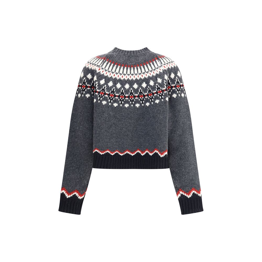 Alanui Gray Fleece Wool Sweatshirt
