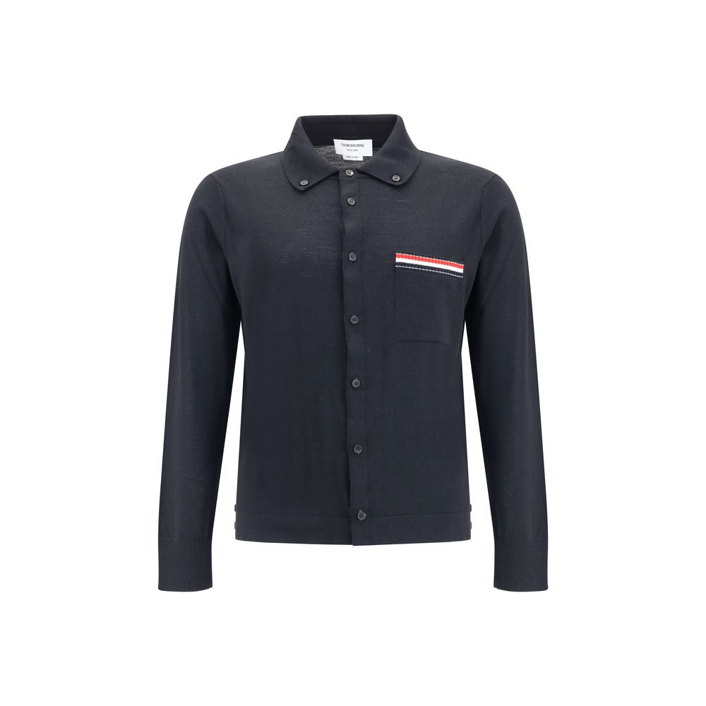 Thom Browne Black Fleece Wool Sweatshirt