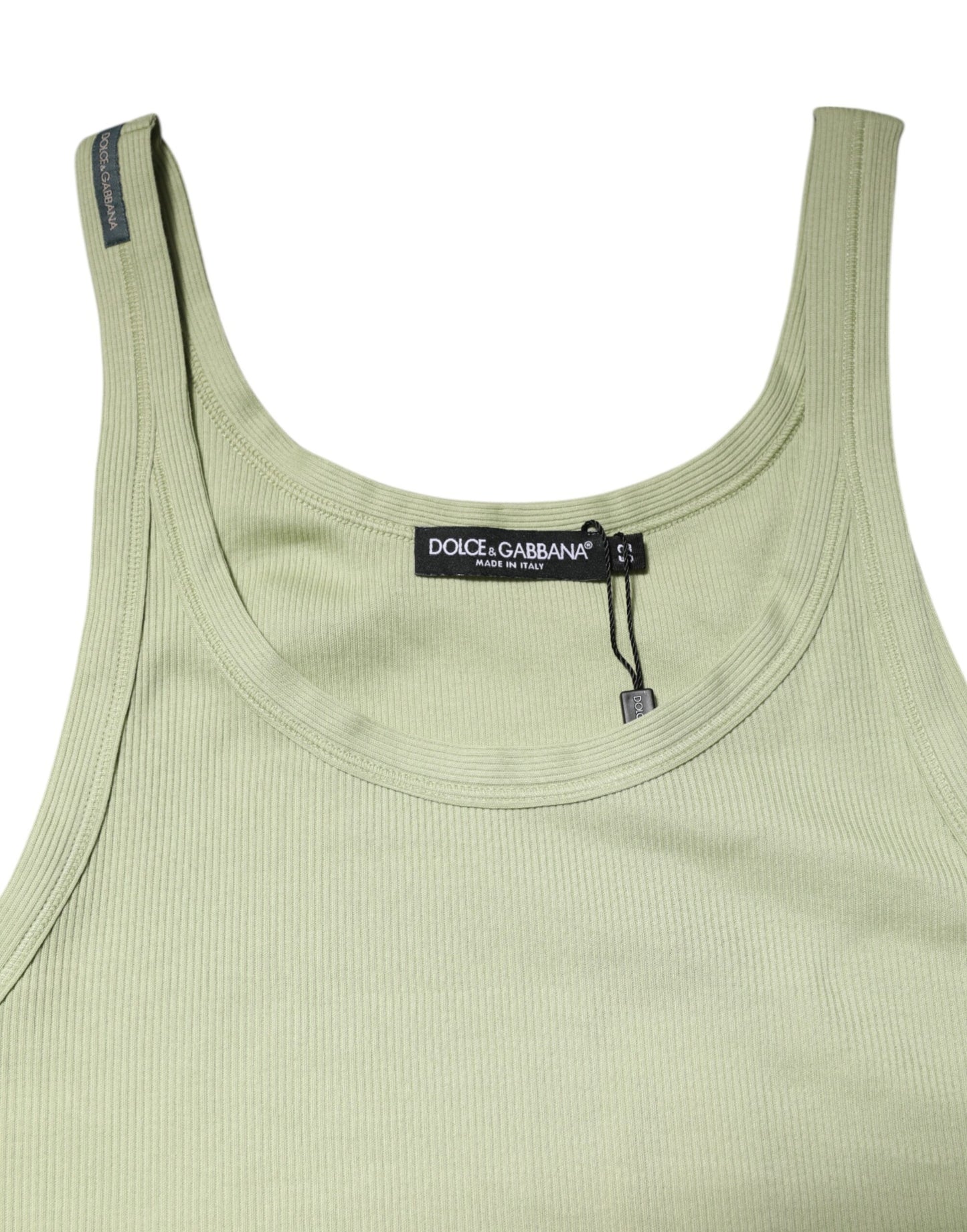 Dolce & Gabbana Light Green Tank Sleeveless Men Men T-shirt