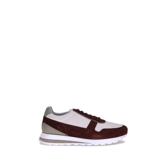 Brunello Cucinelli Multicolor Calf Leather Bos Taurus Platform Sneakers