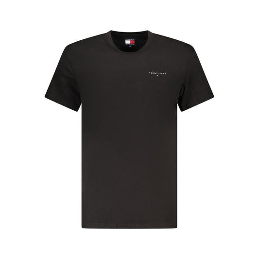 Tommy Hilfiger Black Cotton Men T-Shirt