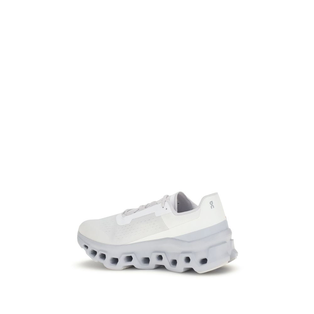 ON White Polyester Athletic Sneakers