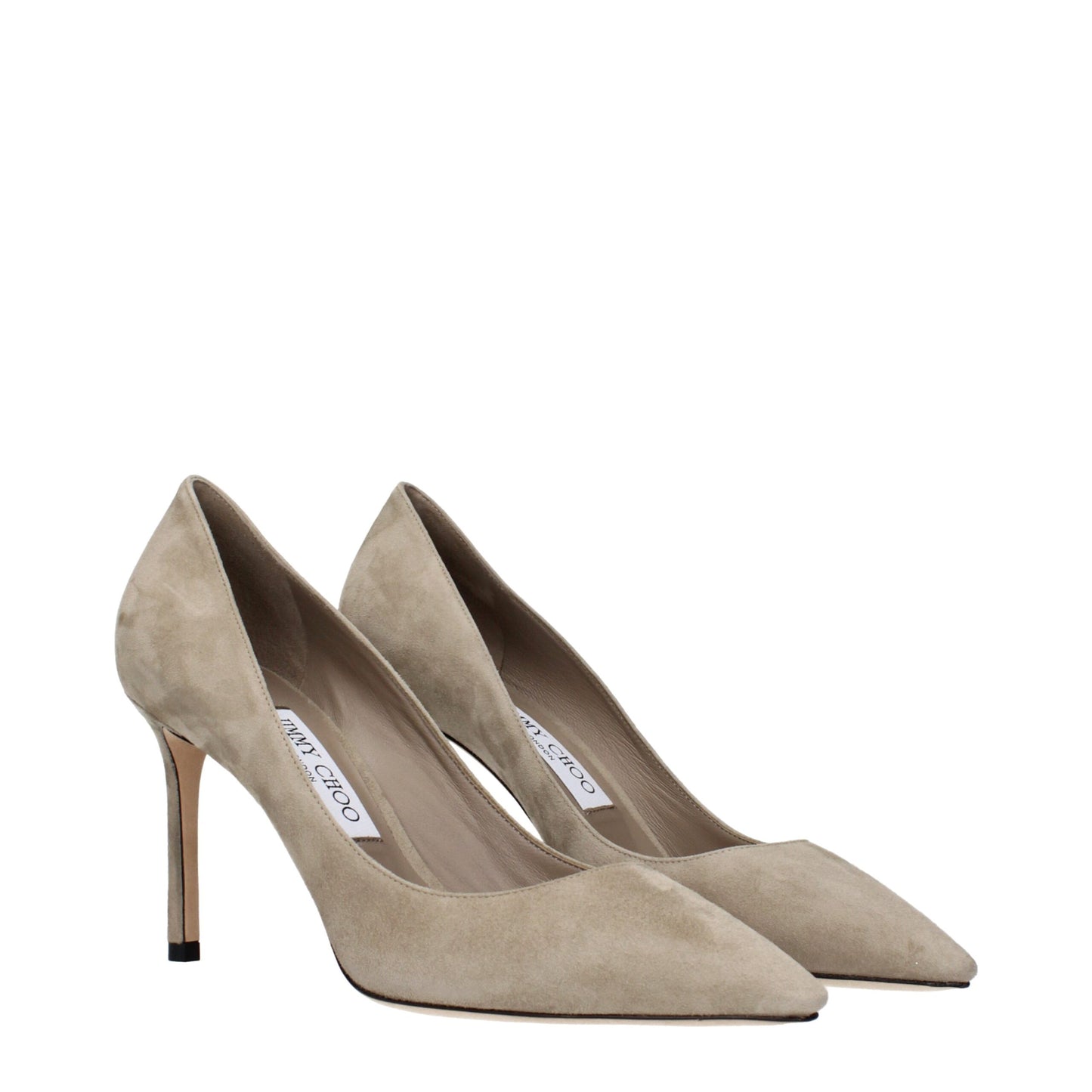 Jimmy Choo Gray Leather Pumps