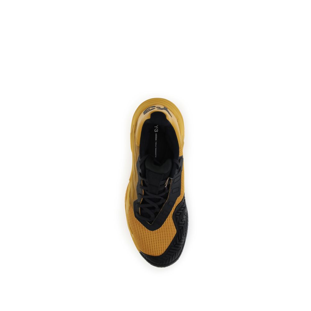 Y-3 Yellow Rubber Athletic Sneakers