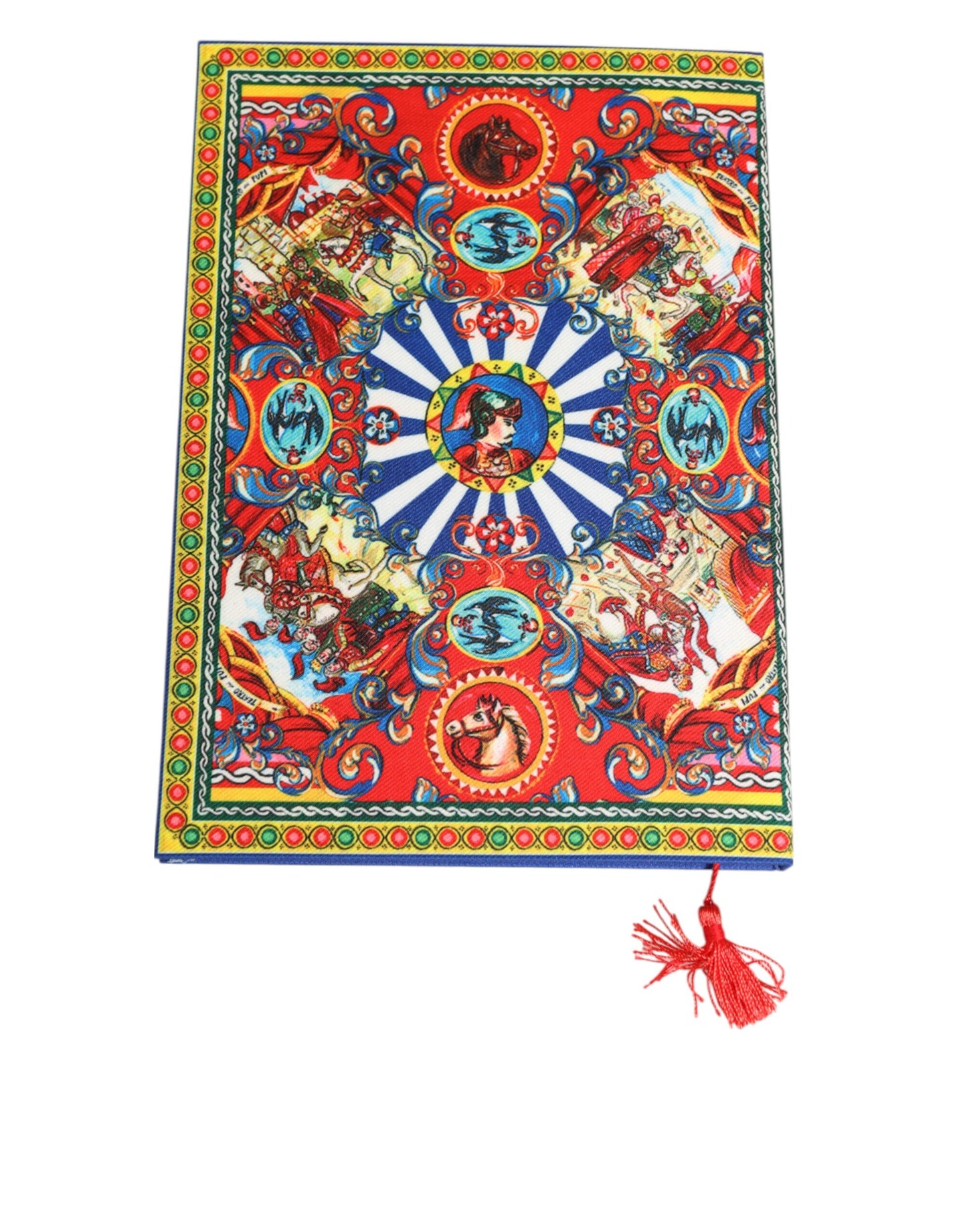 Dolce & Gabbana Multicolor Sicilian Carretto Print Journal Notebook