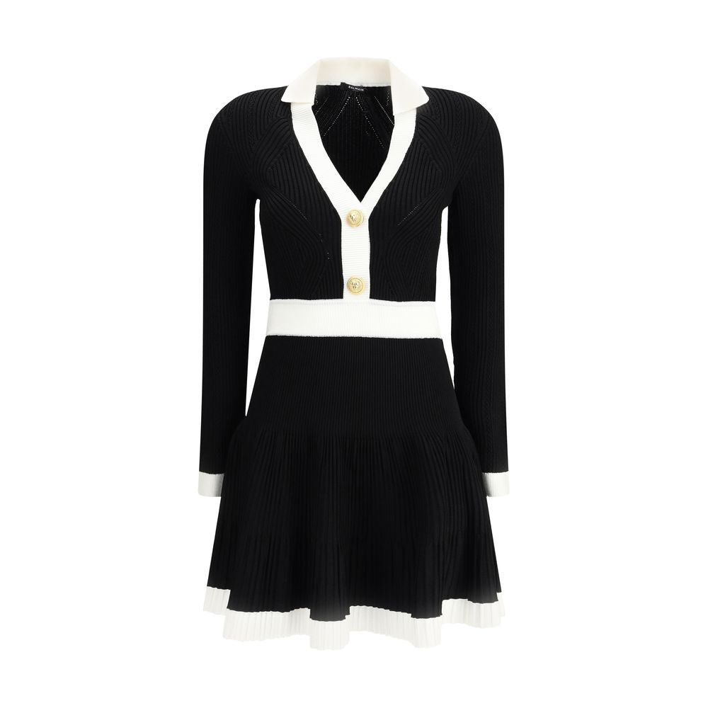 Balmain Black Viscose Casual Dress