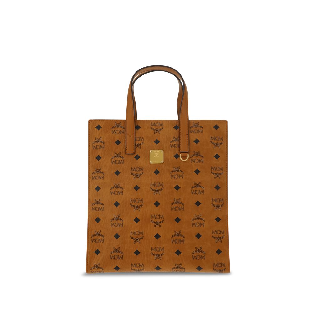 MCM Brown Polyethylene Shoulder Bag