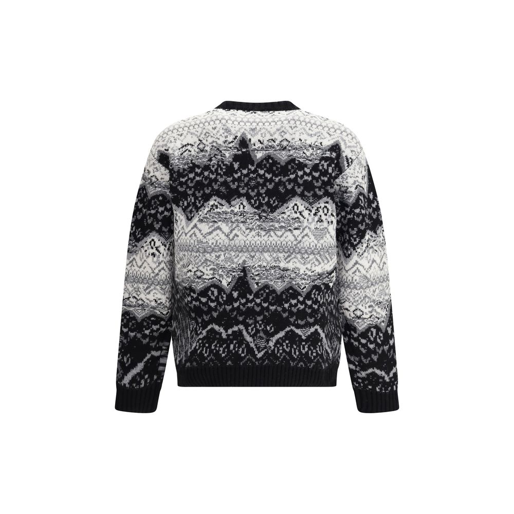 Laneus Gray Merino Wool Sweatshirt