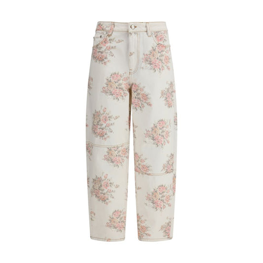 Ganni Multicolor Cotton Jeans Denim