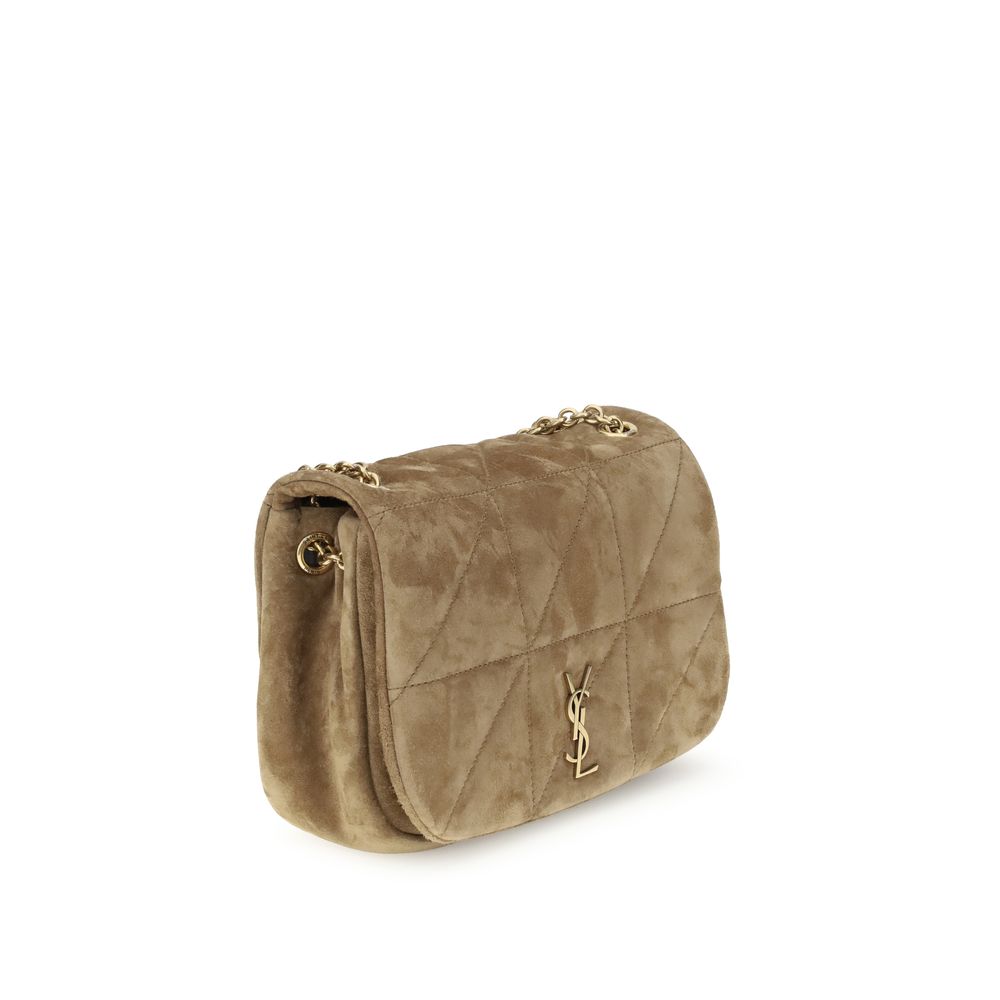 Saint Laurent Beige Calf Leather Bos Taurus Shoulder Bag