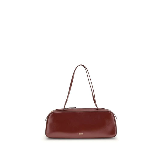 Khaite Red Calf Leather Bos Taurus Shoulder Bag