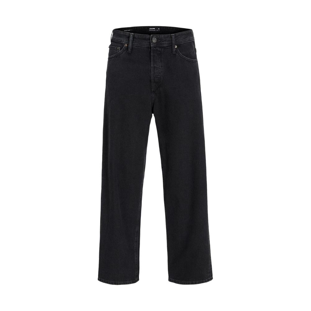 Jack Jones Black Cotton Relaxed Fit Jeans