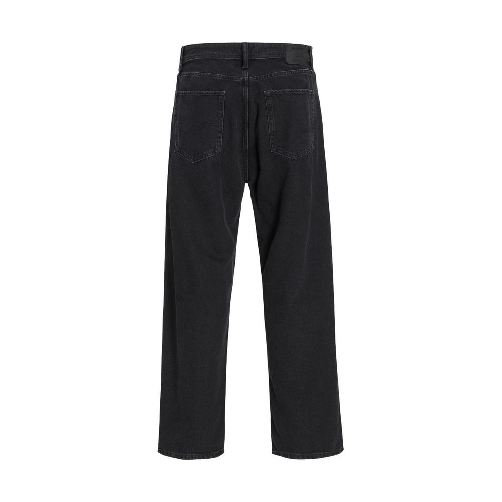 Jack Jones Black Cotton Relaxed Fit Jeans
