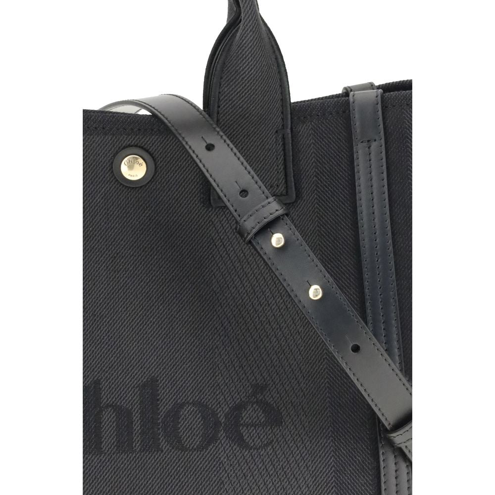 Chloé Black Cotton Shoulder Bag