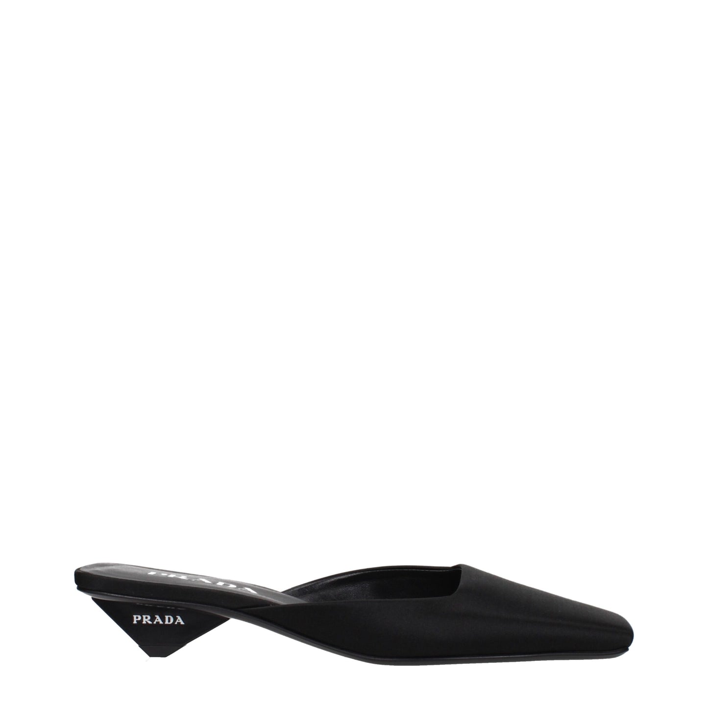 Prada Black Satin Sandals
