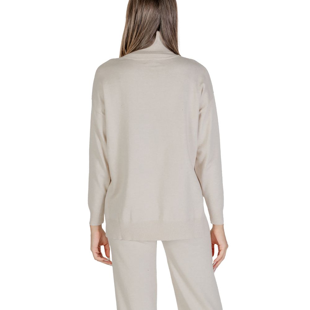 Cleré Beige Viscose Turtleneck