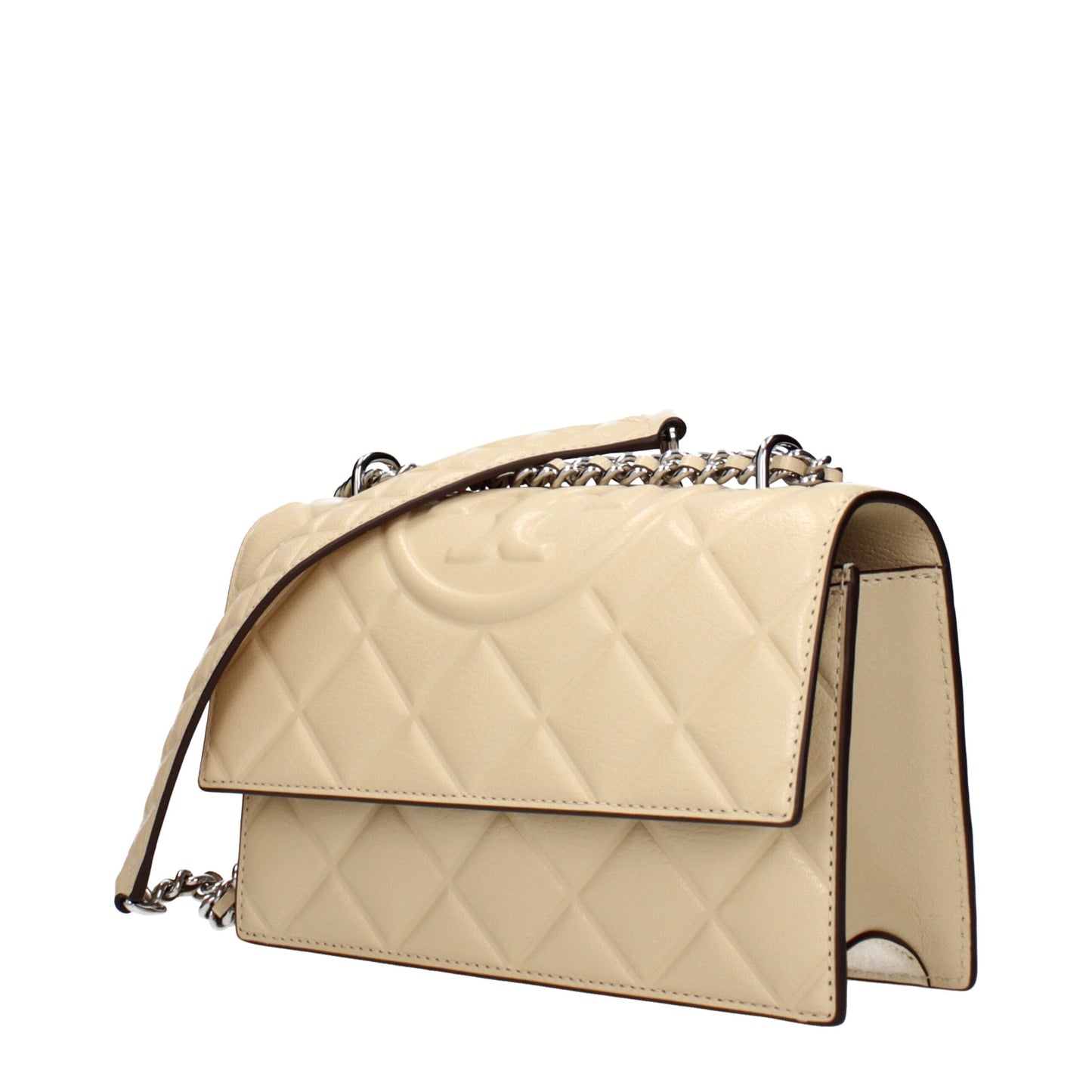 Tory Burch Beige Leather Crossbody Bag