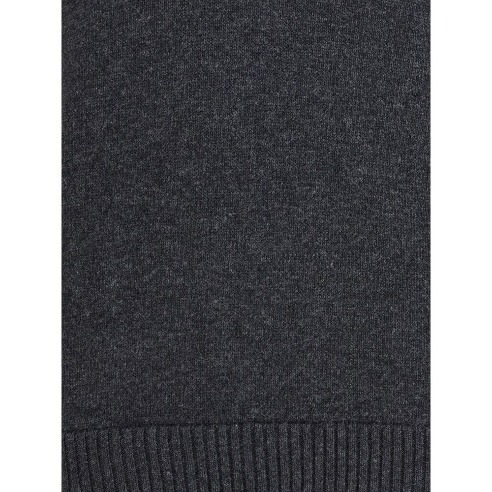 Dolce & Gabbana Gray Fleece Wool Sweatshirt