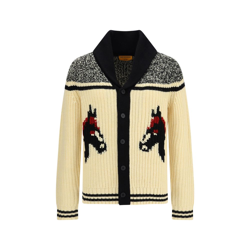 Guest in Residence Cream Wool Cardigan