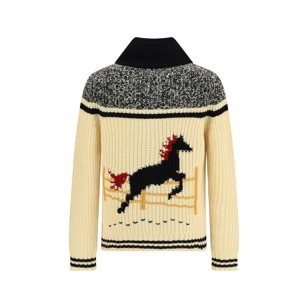 Guest in Residence Cream Wool Cardigan