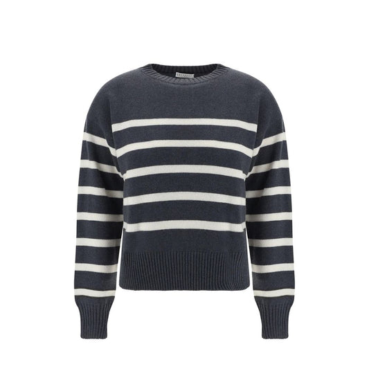 Brunello Cucinelli Gray Cashmere Cashmere Sweater